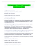 ATI Capstone Care of Children Pre Assessment Quiz&sol; Questions And Answers&period; Latest Update Download&period;