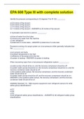 EPA 608 Type III with complete solution