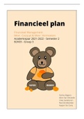 Financieel Management - Financieel Plan&colon; Word document met uitgebreide uitleg ivm berekeningen 