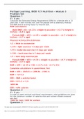 Portage Learning&comma; BIOD 121 Nutrition &ndash; Module 4 Problem Set