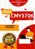 CMY3706 Assignment 1 Answers | Semester 2 for 2022 (References included)
