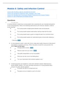 Module 6: Safety and Infection Control Questions and Answers,Graded A+ 100% correct