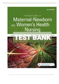 TEST BANK FOR FOUNDATIONS OF MATERNAL-NEWBORN AND WOMEN’S HEALTH NURSING 7TH EDITION BY MURRAY