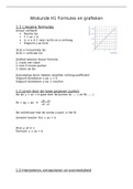 Wiskunde A H1 formules en grafieken samenvatting