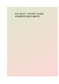ATI TEAS 7 STUDY GUIDE&period; VERIFIED DOCUMENT&period;