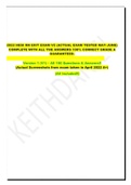 2022 HESI RN EXIT EXAM V2 &lpar;ACTUAL EXAM TESTED MAY-JUNE&rpar; COMPLETE WITH ALL THE ANSWERS 100&percnt; CORRECT GRADE A GUARANTEED&period;