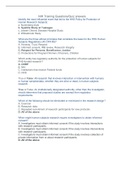 NR 505 NIH Training Questions&sol;Quiz answers