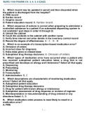 NURS 1140 PHARM CH. 3, 4, 5, 6 EAQS COMPLETE SOLUTION GRADED A+