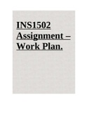 INS1502 Developing Information Skills For Lifelong Learning Assignment &ndash; Work Plan&period;