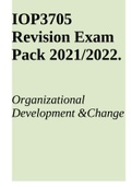 IOP3705-Organisational Development And Change Revision Exam Pack 2021&sol;2022&period;