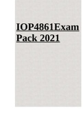 IOP4861-Industrial Psychological Assessment Exam Pack 2021.