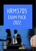 HRM3705 Exam Pack For 2022 period (Questions & Answers) LATEST PACK 2022
