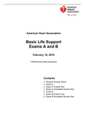 Basic Life Support Exams A and B- BLS_Exams_A_and_B_2_16_16