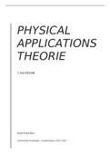 Samenvatting Physical applications theorie 