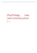 Samenvatting  Psychology, Law And Criminal Justice (C09C2a)