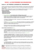 Théorie du Management - Partie 1 "Le Fonctionnement Des Organisations" - Section A "Les Théories Classiques" - S1L1