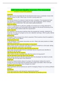 WGU&comma; C857 Software Quality Assurance> Pre-Assessment quiz&comma; C857 Software Quality Assurance - Study Guide and C857 Tests Bank&lowbar; 2022&period;