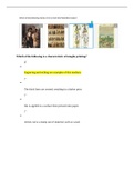 Sophia Art History II Milestone 1 (100% Correct answers) | Download for distinction