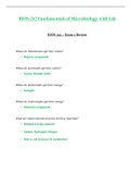 Exam 2 Review - BIOS242 &sol; BIOS 242 &lpar;Latest 2022 &sol; 2023&rpar; &colon; Fundamentals of Microbiology with Lab - Chamberlain