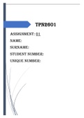 TPN2601 Assignment 1