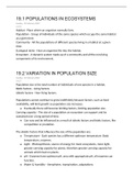 AQA A LEVEL BIOLOGY UNIT 7 GENETICS, POPULATIONS, EVOLUTION AND ECOSYSTEMS NOTES