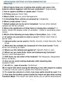 SERVICENOW CERTIFIED SYSTEM ADMINISTRATOR PRACTICE QUESTIONS AND ANSWERS GRADED A&plus;