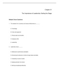 The Art Of Leadership&comma; Manning - Exam Preparation Test Bank &lpar;Downloadable Doc&rpar;