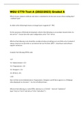 WGU C779 Test A &lpar;2022&sol;2023&rpar; Graded A