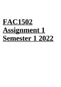 FAC1502-Financial Accounting Assignment 1 Semester 1 2022.