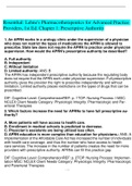 Rosenthal&colon; Lehne's Pharmacotherapeutics for Advanced Practice Providers&comma; 1st Ed&period; Chapter 1&colon; Prescriptive Authority Test Bank