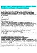 Rosenthal&colon; Lehne's Pharmacotherapeutics for Advanced Practice Providers&comma; 1st Ed&period; Chapter 1&colon; Prescriptive Authority Test Bank