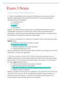 Exam 3 Neuro&lpar;WITH VERIFIED ANSWERS&rpar;100&percnt; CORRECT