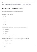 TEAS ati 6 Practice Tests Workbook 6 Full Length 2022