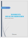 NURS &sol; NRNP  6531 WOMEN'S HEALTH MIDTERM &lpar;solved&rpar;