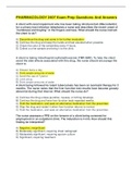 NUR 2407 Finals Practice Questions And Answers&sol;SCORE A&plus;