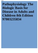 (Pathophysiology) TestBank: Pathophysiology: The Biologic Basis For Disease In Adults And Children 7th Edition By Kathryn L. McCance, Sue E. Huether / Pathophysiology: The Biologic Basis for Disease in Adults and Children – TESTBANK.