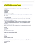 ATI-TEAS Practice Tests Questions And Answers 2022&sol;2023