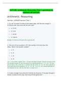 ASVAB&colon; Arithmetic Reasoning Test 1 questions & answers all correct&period;
