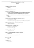 NURSING 2047 Pharmacology Exam 1 Study Guide Questions with 100% correct answers