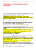 Exam &lpar;elaborations&rpar; AHIP FinalTest Q and A&lpar;2022&sol;2023