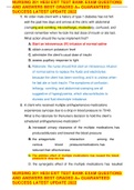 NURSING 201 HESI EXIT TEST BANK EXAM QUESTIONS AND ANSWERS BEST GRADED A&plus; GUARANTEED SUCCESS LATEST 