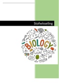 Samenvatting biologie stofwisseling (Biologie voor Jou) vwo 5