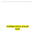 NAPSRx Final Exam ANSWERS 160 /160 Q & A: LATEST-2022