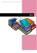 Boekverslag/analyse van het boek Birk (Jaap Robben)