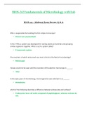 Midterm Exam Review Q & A - BIOS242 / BIOS 242 (Latest 2022 / 2023) : Fundamentals of Microbiology with Lab - Chamberlain