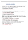 HESI RN Medical Surgical V1 UPDATE 2022
