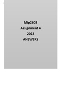 Mip2602 assignment 4 2022