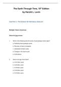 The Earth Through Time&comma; Levin - Exam Preparation Test Bank &lpar;Downloadable Doc&rpar;