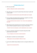 NUR 2063 &sol; NUR2063 Exam 2&colon; Essentials of Pathophysiology Exam 2 Review &lpar;2021&sol;2022&rpar; Rasmussen