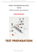 HESI PHARMACOLOGY-Latest 2021-2022 complete questions & correct answers